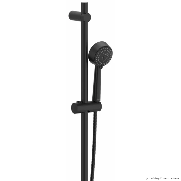 Riobel Pro Black Adjustable Handheld Shower Slide Bar Kit P5002BK
