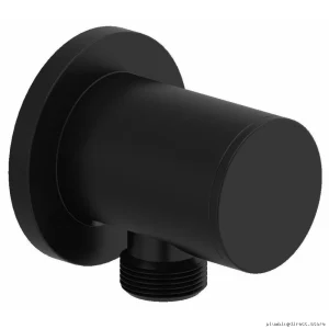 Riobel Pro Black Drop Elbow Pipe Fitting - P775BK