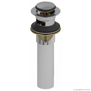 Bathroom Sink Push Drain with Chrome Overflow - PDB150C Riobel Pro