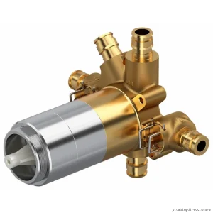 Thermostatic Mixing Valve for Expansion PEX Showers - Riobel Pro R93-EX 2-Way Rough-In