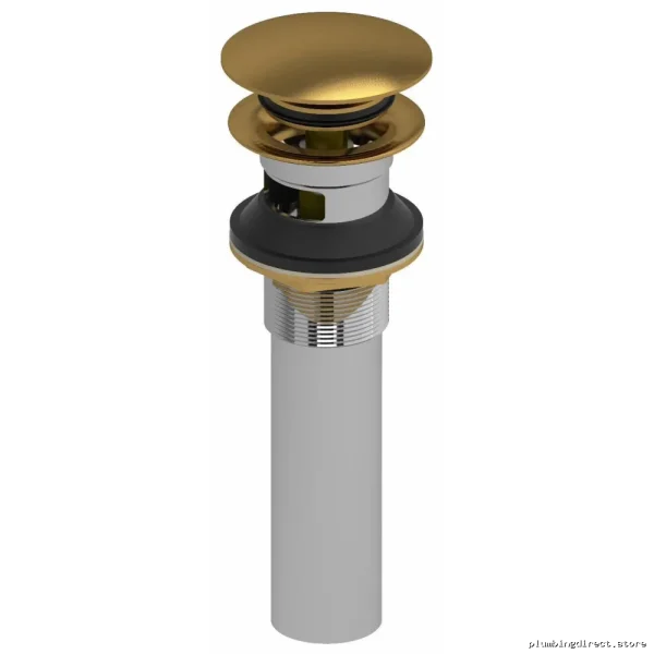 RIOBEL Push-to-Open Drain with Overflow - Brushed Gold DB160BG