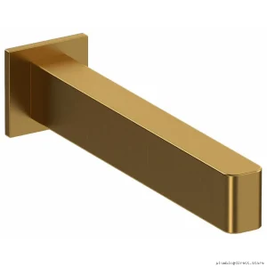 Luxury Brushed Gold Tub Spout by RIOBEL - Model PXTQ80BG for Modern Bathrooms