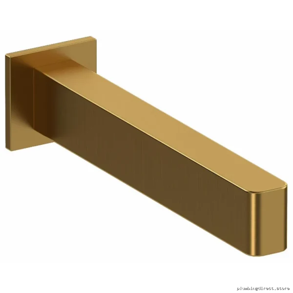 Luxury Brushed Gold Tub Spout by RIOBEL - Model PXTQ80BG for Modern Bathrooms