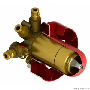 RIOBEL R45-EX 3-Way Thermostatic Rough-In Valve for PEX Expansion Systems