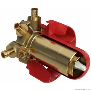 RIOBEL R45-SPEX 3-Way Thermostatic Valve for PEX Plumbing Rough-In