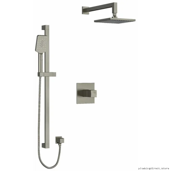Brushed Nickel Shower Faucet Trim Kit by RIOBEL - Reflet Collection TKIT323RFBN
