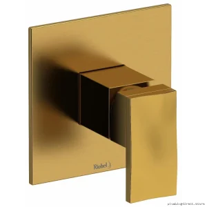 Reflet High-Performance Pressure Balance Valve Trim - Brushed Gold TRF51BG RIOBEL