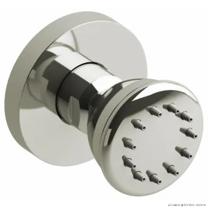RIOBEL Round Body Spray - Polished Nickel Finish
