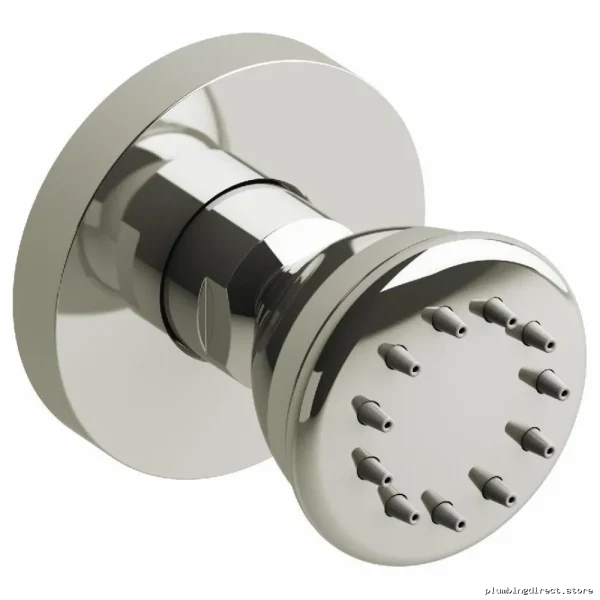 RIOBEL Round Body Spray - Polished Nickel Finish
