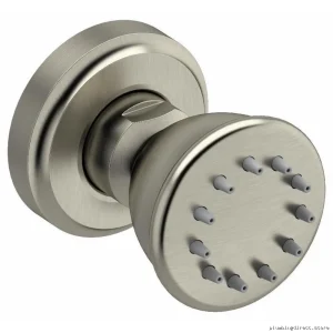 Single Function Round Body Spray with Brushed Nickel Finish - 337BN by RIOBEL