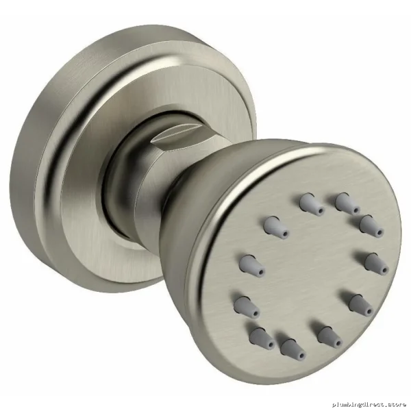 Single Function Round Body Spray with Brushed Nickel Finish - 337BN by RIOBEL