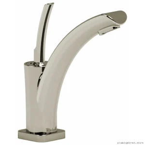 RIOBEL SA00PN Salome Modern Single-Hole Bathroom Faucet in Polished Nickel