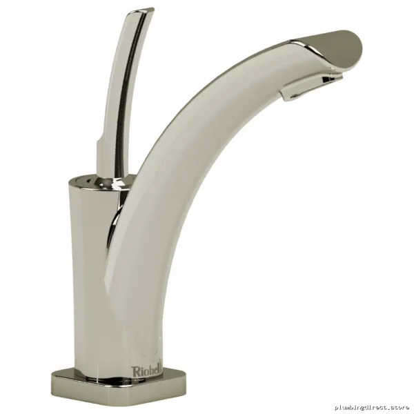 RIOBEL SA00PN Salome Modern Single-Hole Bathroom Faucet in Polished Nickel