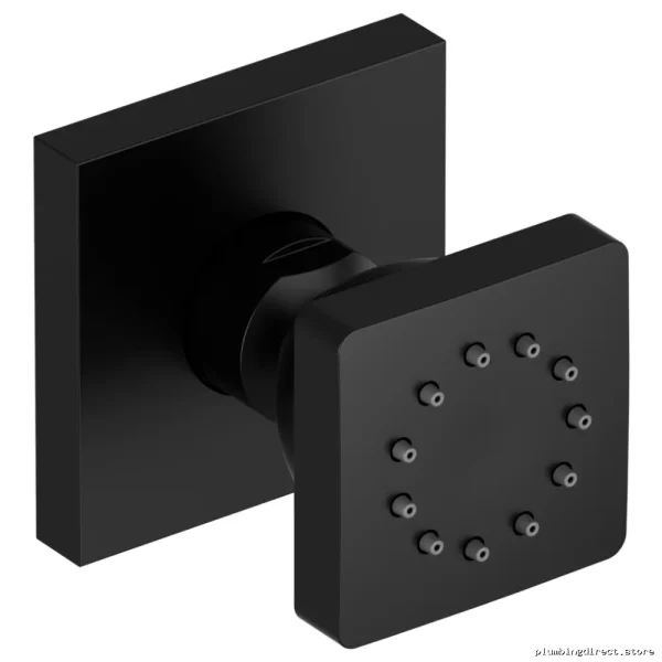 RIOBEL Single Function Compact Square Body Mist - Black 350BK