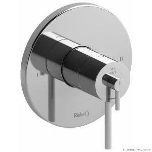 Dual-Function Thermostatic Valve Trim Kit in Chrome (TCSTM44C) by RIOBEL