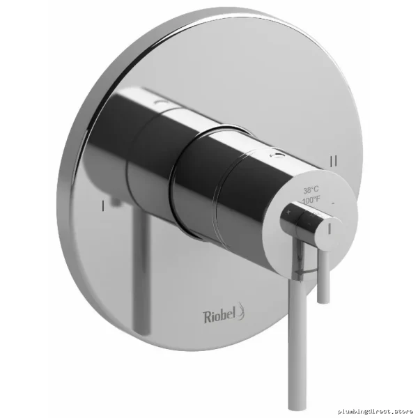 Dual-Function Thermostatic Valve Trim Kit in Chrome (TCSTM44C) by RIOBEL