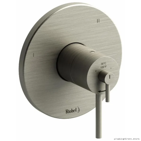 RIOBEL 3-Function Thermostatic Valve Trim with Brushed Nickel Finish - TCSTM47BN