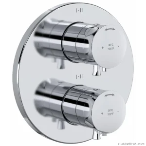Chrome 6-Function Thermostatic Shower Valve Trim - RIOBEL TEDTM46C