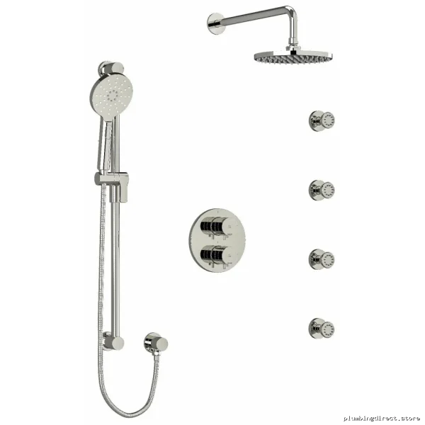 Thermostatic Shower Faucet in Polished Nickel | RIOBEL KIT446RUTMPN