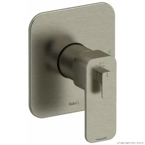 RIOBEL Brushed Nickel Thermostatic Shower Valve Trim - 2-Function TEQ44BN