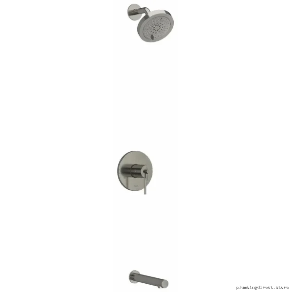 Thermostatic Tub & Shower Bathroom Faucet - Brushed Nickel RIOBEL KIT4744CSTMBN