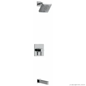 RIOBEL Paradox Thermostatic Precise Temp Control Tub/Showers Valve – Sleek Chrome Kit