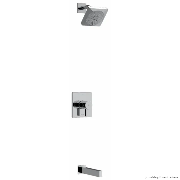 RIOBEL Paradox Thermostatic Precise Temp Control Tub/Showers Valve – Sleek Chrome Kit