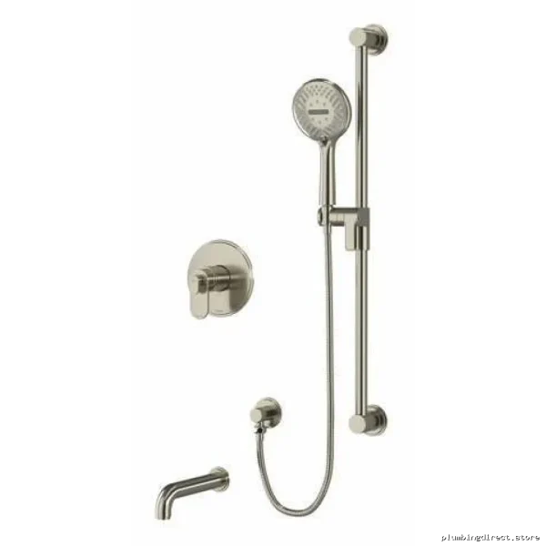 Brushed Nickel Arca Shower Faucet Trim Kit by Riobel TKIT1244AABN