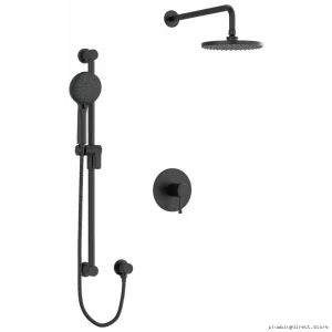 Black Edge Shower Faucet Trim - TKIT323EDTMBK RIOBEL