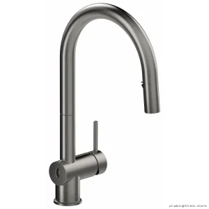 RIOBEL Stainless Steel Touchless Faucet Pulldown Spray with C-Spout AZ211SS