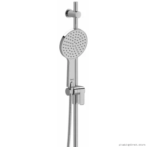 RioBel Triple Spray Showerhead & Adjustable 34-Inch Slide Bar Kit