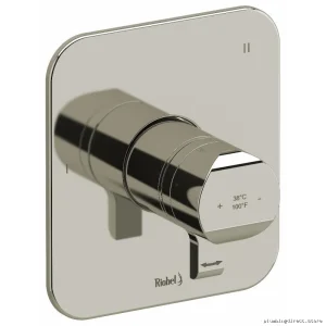 5-Function Thermostatic Shower Valve Trim with Polished Nickel Finish - RIOBEL TSA45PN