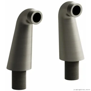 Stainless Steel Deck Mount Riser Pair Brushed Nickel Finish TU99BN RIOBEL
