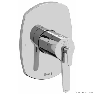 Venty 2-Function Thermostatic Valve Trim - Chrome TVY44C by RIOBEL