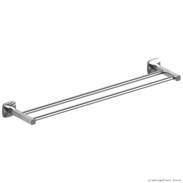RioBel Venty 24 Chrome Double Bathroom Towel Bar - Stylish & Durable