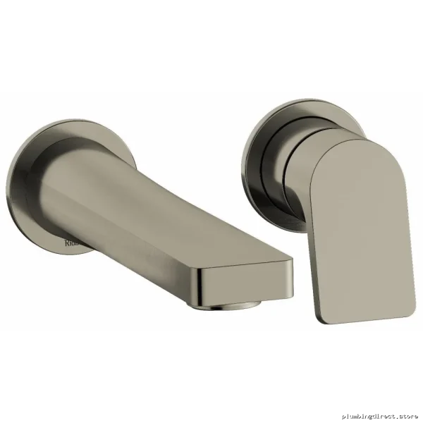 RIOBEL TOD360BN Wall Mount Bathroom Faucet Trim - Lever Handle Design (1.2 GPM), Brushed Nickel Finish