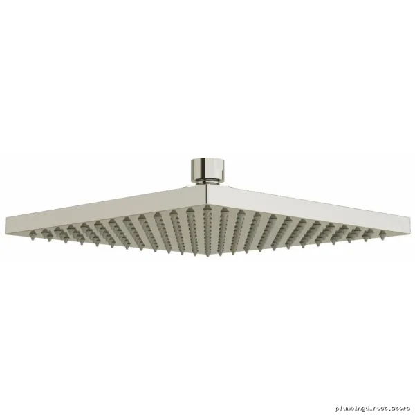 RIOBEL Rainfall Square Showerhead - Water-Saving 1.8 GPM Polished Nickel Design