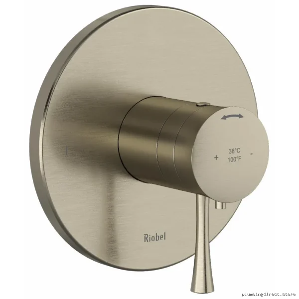 2-Function Thermostatic Valve Trim - Brushed Nickel Finish TEDTM44BN RIOBEL