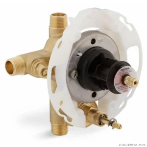 Rite-Temp Model #... – Pressure Balancing Shower Valve w/ Push-Button Diverter & Screw Stop Adjustments Compatible w/ Kohler
