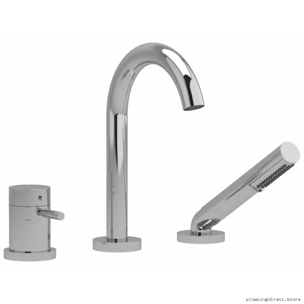 Riu 3-Hole Deck-Mount Tub Filler - Chrome Finish RU19C | RIOBEL