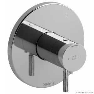 Riu 3-in-1 Chrome Thermostatic Shower Valve Trim - Easy Install Kit