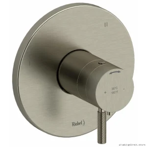 Riu 5-Function Thermostatic Shower Trim in Brushed Nickel - TRUTM45KNBN by RIOBEL