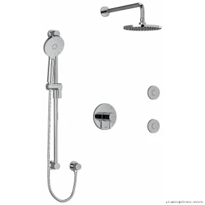 Riu Chrome Thermostatic Shower Mixer with PEX Fittings KIT3545RUTMC