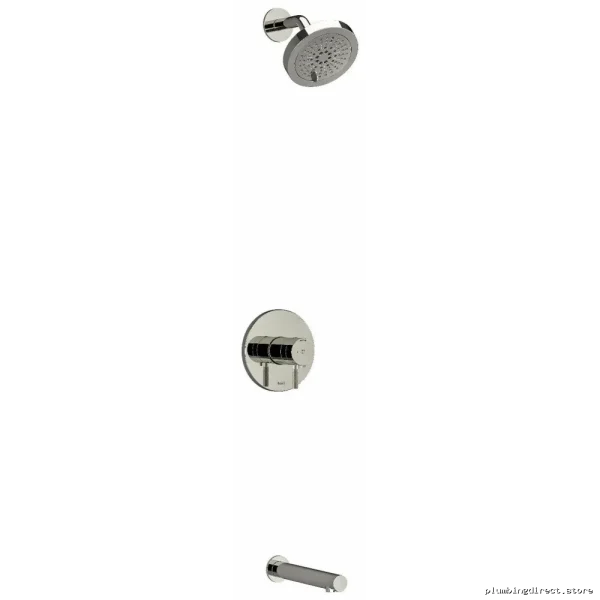Riu Dual Function Tub & Shower Faucet with Thermostatic Control & PEX Connection - Polished Nickel KIT4744RUTMKNPN-SPEX RIOBEL