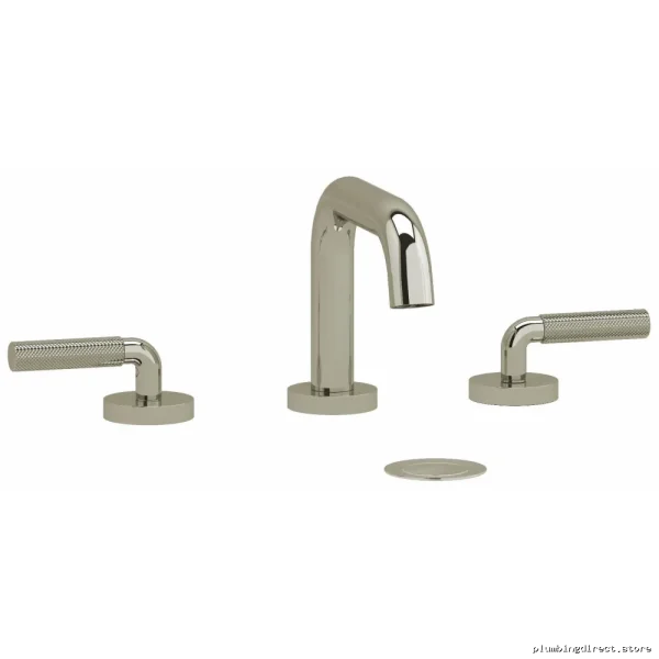 Riu Widespread U-Spout Faucet with Knurled Lever Handle - 1.2 GPM Low Flow Polished Nickel