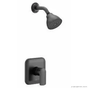 Rizon M-Core 2 Matte Black Shower Trim - Moen Compatible Model UT2812EPBL