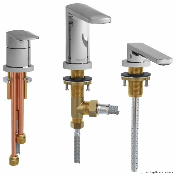 Roman-Style 3-Piece Tub Faucet with Handheld Shower & Chrome Finish - Ever EV10C Riobel Pro