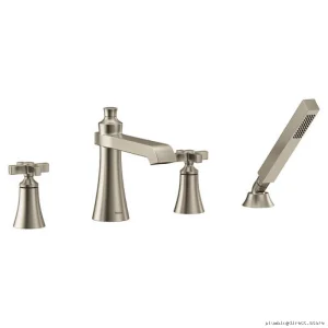 Roman Tub Faucet with Handshower Trim - Brushed Nickel TS929BN Moen Compatible