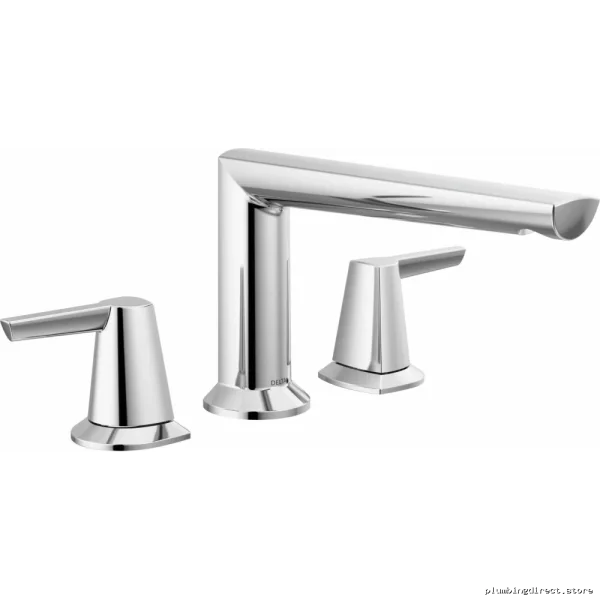 Romantic Style Three-Hole Chromed Tub Faucet Trim by Gale On