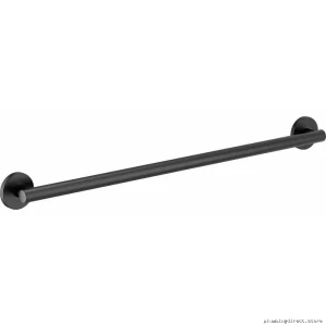 Modrn Rounded Shower Support Rail w/Matte Blk Finsh